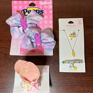 Claire’s Easter Accessories Lot of 3 Items: Hair Clips/Jewelry